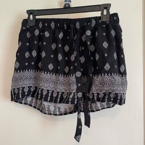 Pink Rose Bohemian Style Shorts